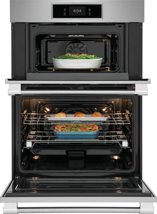 Frigidaire PCWM3080AF 30 Inch Combination Electric Wall Oven with Air Fr...