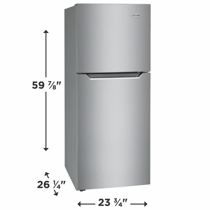 Frigidaire FFET1022UV 24 Inch Top Freezer Refrigerator with 10.1 cu. ft....