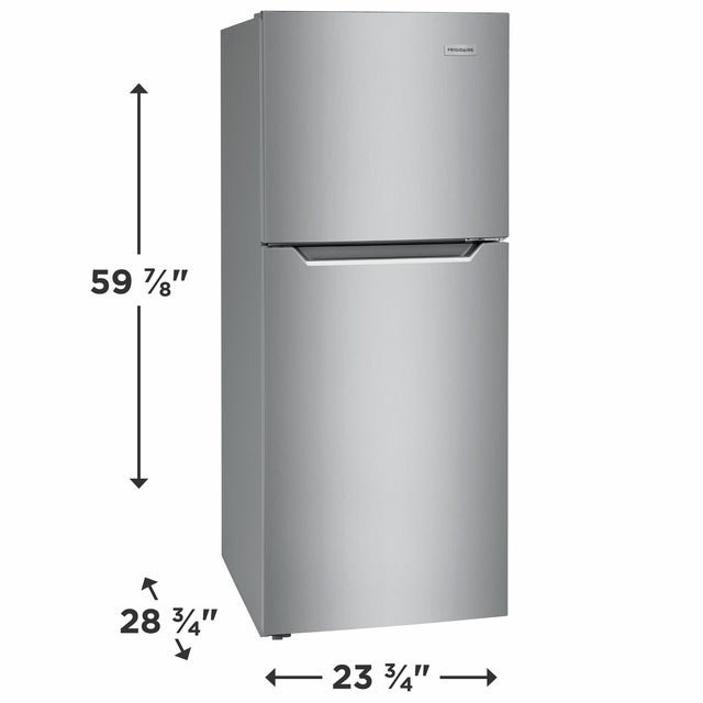 Frigidaire FFET1222UV 24 Inch Top Freezer Apartment-Size Refrigerator wi...