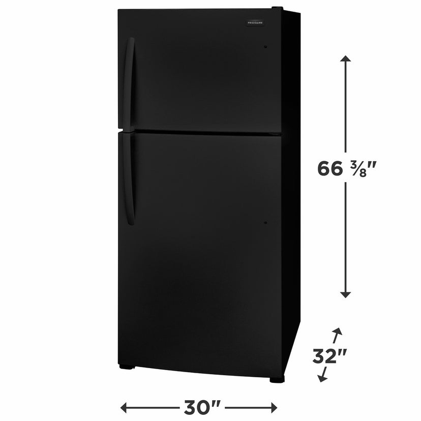 Frigidaire FFHT2022AB 30 Inch Freestanding Top Freezer Refrigerator with...