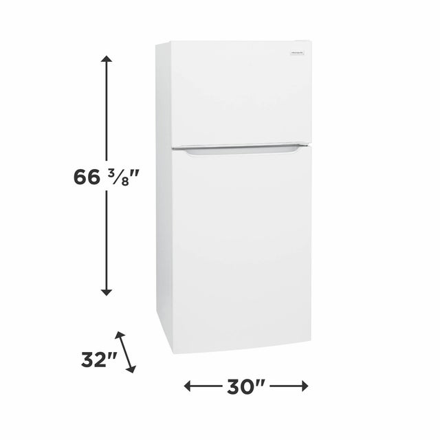 Frigidaire FFHT2045VW 30 Inch Freestanding Top Freezer Refrigerator with...