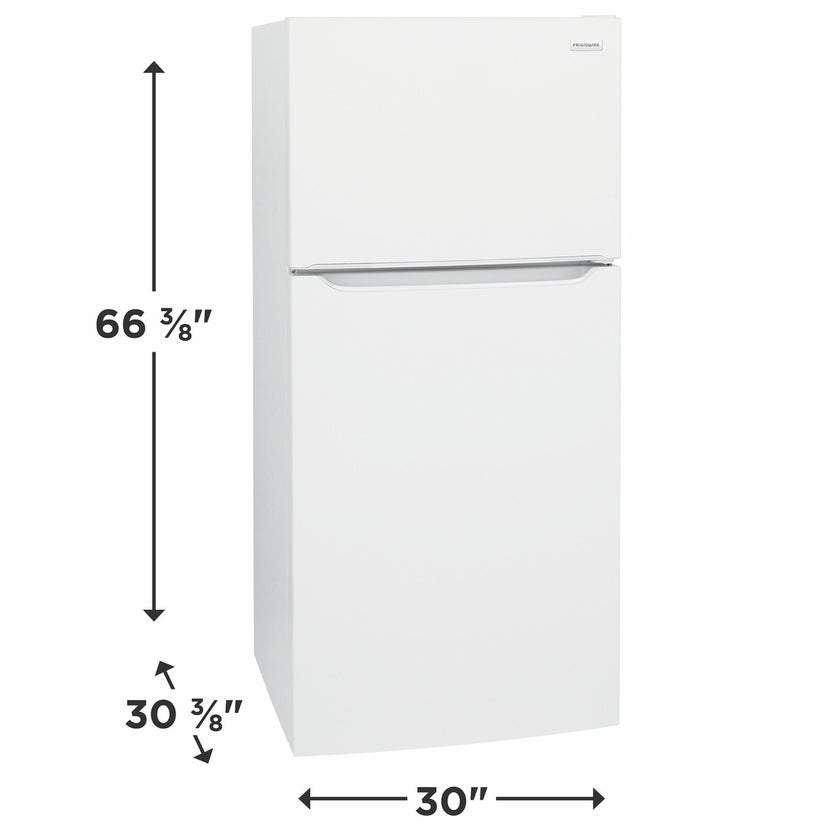 Frigidaire FFTR1835VW 30 Inch Top Freezer Refrigerator with 18.3 Cu. Ft....