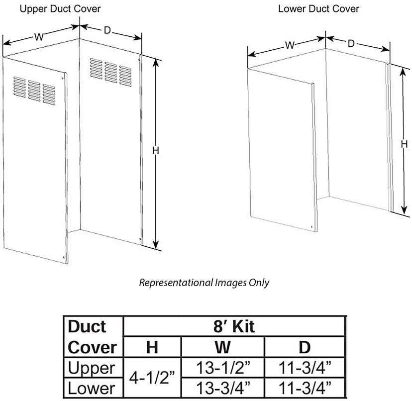 Cafe CX8DC9SPSS 8' Duct Cover: Stainless Steel