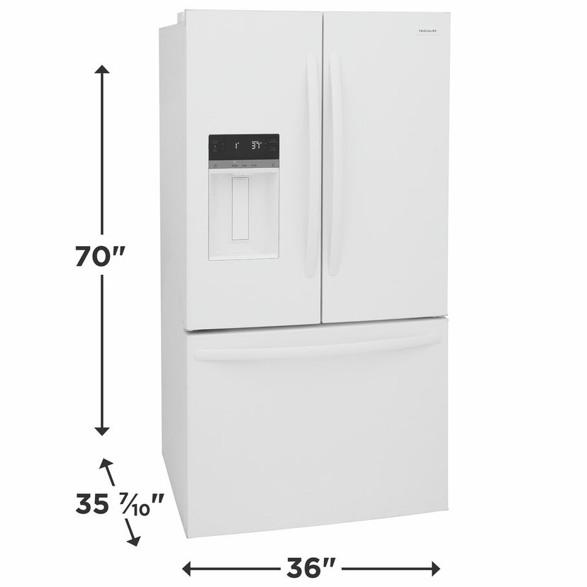 Frigidaire FRFS2823AW 36 Inch French Door Refrigerator with 27.8 Cu. Ft....