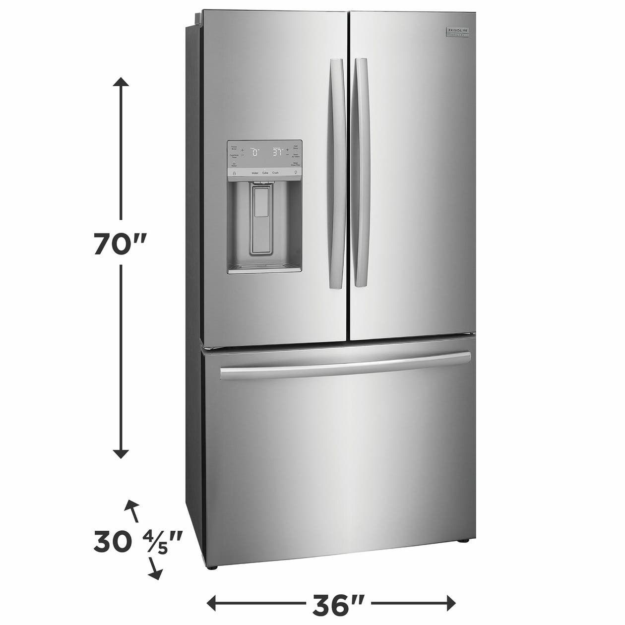 Frigidaire GRFC2353AF Smudge Proof Stainless Steel, W/ Dispenser