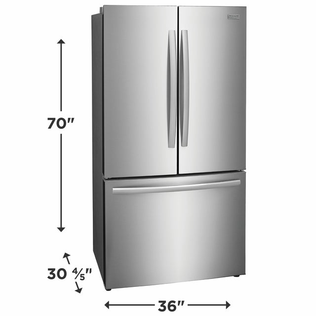 Frigidaire GRFG2353AF 36 Inch Counter Depth French Door Refrigerator wit...