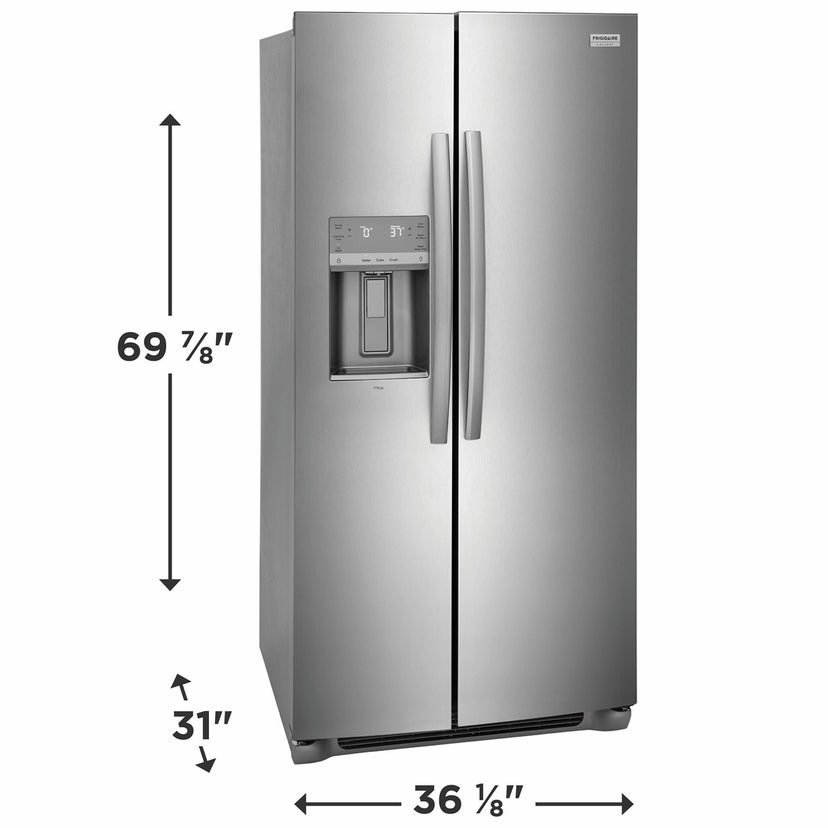 Frigidaire GRSC2352AF 36 Inch Counter Depth Freestanding Side by Side Re...