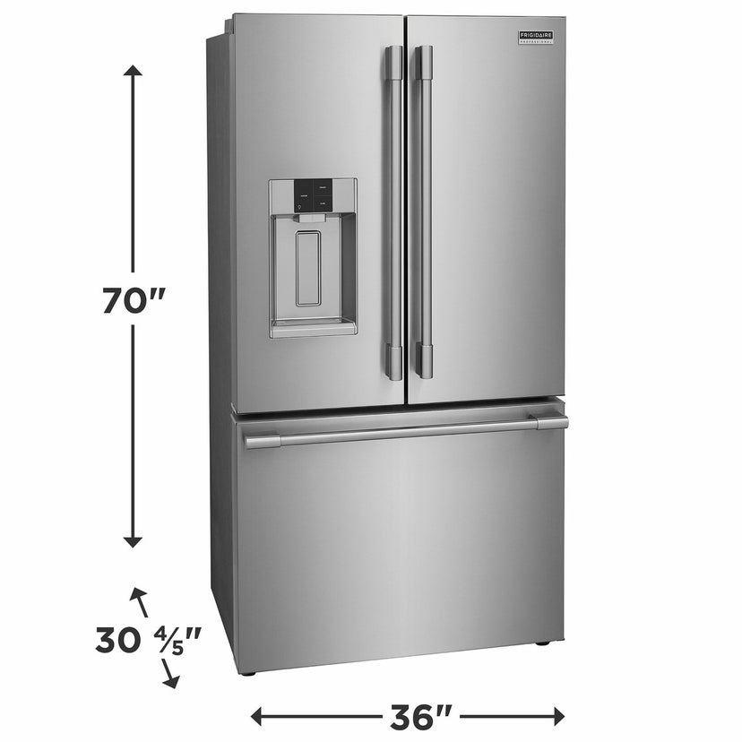 Frigidaire PRFC2383AF 23 cu ft French Door Bottom Mount Counter Depth Re...