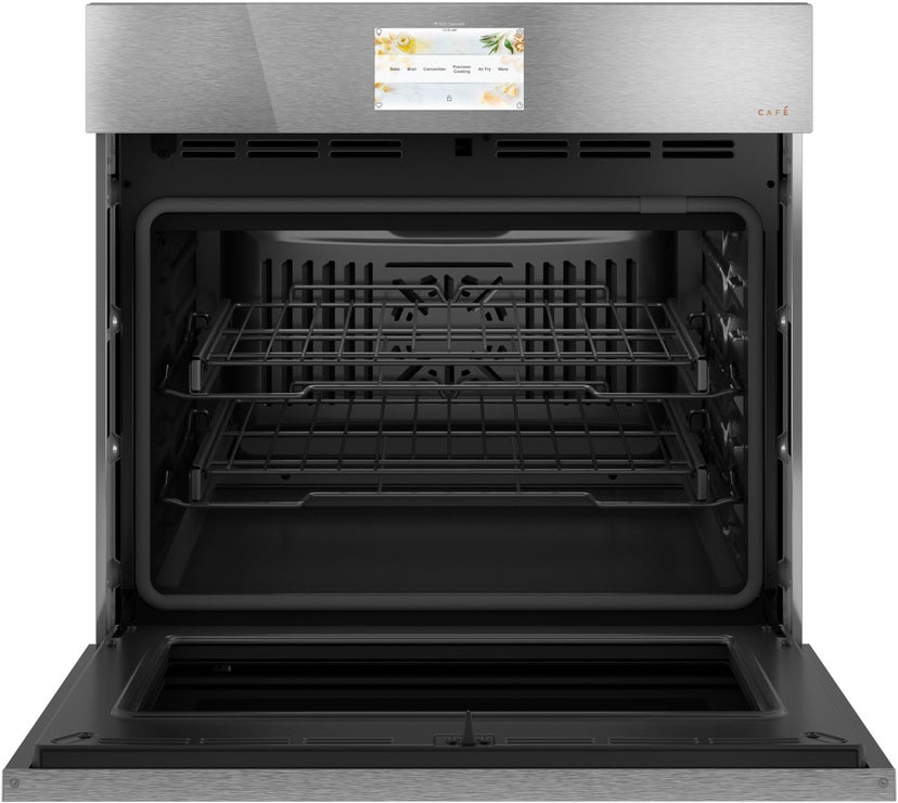 Cafe CTS90DM2NS5 30 Inch Built-In Convection Single Wall Oven: Plat...