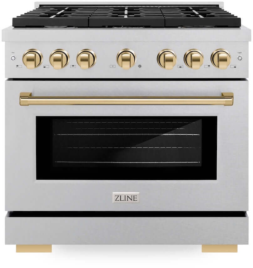 Zline SGRSZ36G Autograph Edition 36 in. 5.2 cu. ft. 6 Burner Gas ...