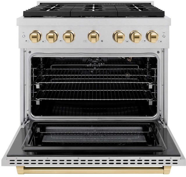 Zline SGRSZ36G Autograph Edition 36 in. 5.2 cu. ft. 6 Burner Gas ...