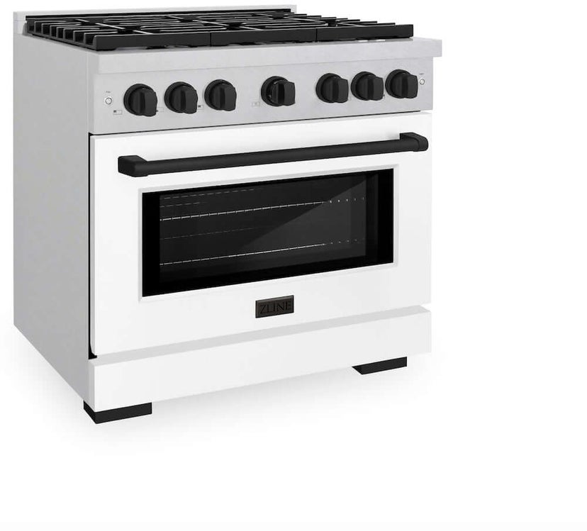 Zline SGRSZWM36MB Autograph Edition 36 in. 5.2 cu. ft. 6 Burner Gas ...