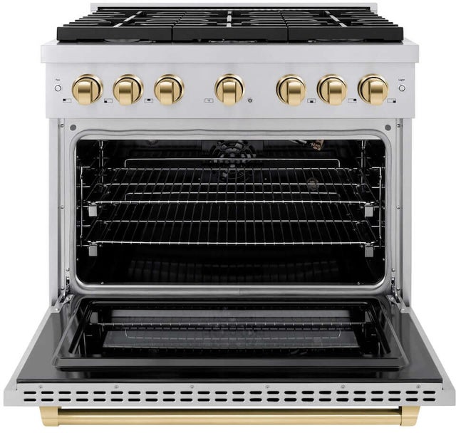 Zline SGRZ36G Autograph Edition 36 in. 5.2 cu. ft. 6 Burner Gas ...