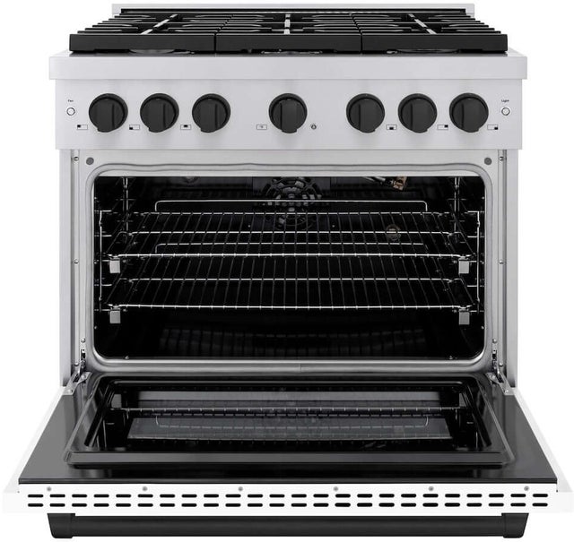 Zline SGRZWM36MB Autograph Edition 36 in. 5.2 cu. ft. 6 Burner Gas ...