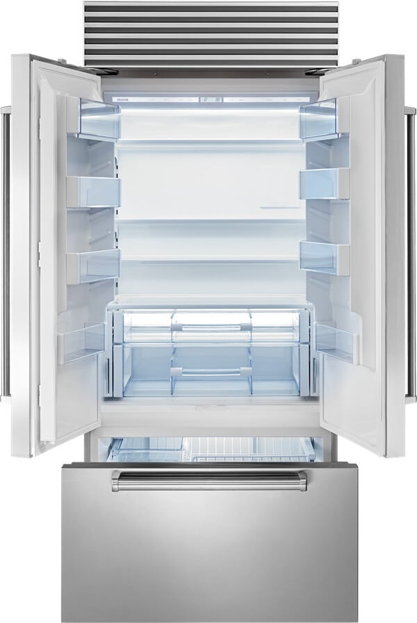 Sub Zero CL3650UFDIDSP 36 Inch Built-In French Door Smart Refrigerator wi...