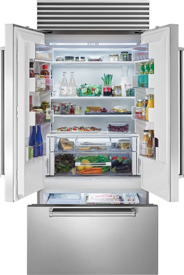 Sub Zero CL3650UFDIDSP 36 Inch Built-In French Door Smart Refrigerator wi...