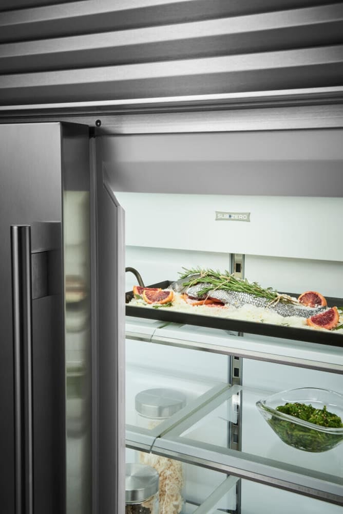 Sub Zero CL3650UFDIDSP 36 Inch Built-In French Door Smart Refrigerator wi...