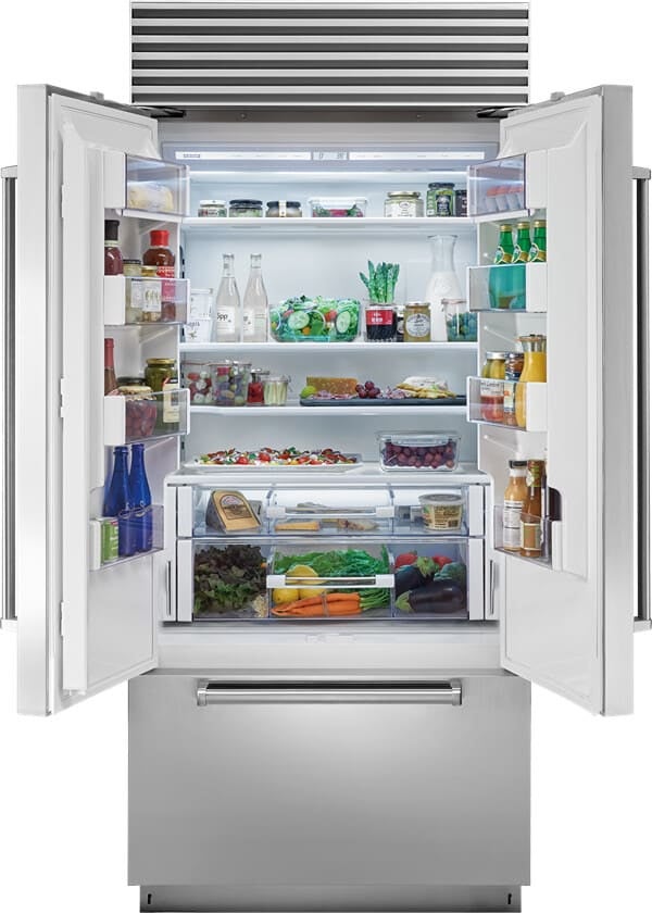 Sub Zero CL3650UFDIDO 36 Inch Built-In French Door Smart Refrigerator wi...