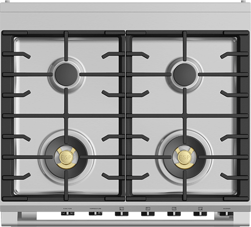 Fisher Paykel OR30SCG6X1 30" Classic Dual Fuel Range, 4 Burner, Self-cleani...