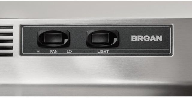 Broan 412404 24 Inch Under Cabinet Range Hood: Stainless Steel