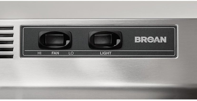 Broan 412404 24 Inch Under Cabinet Range Hood: Stainless Steel