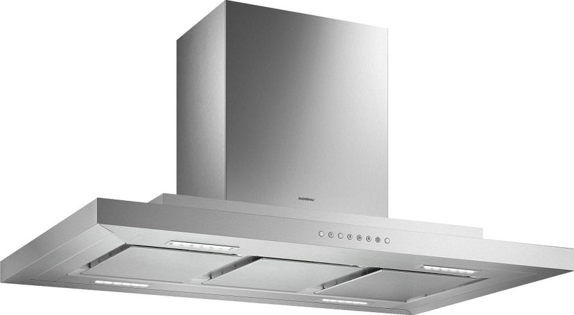 Gaggenau AI230700 40" Island Mount Chimney Range Hood with 641 CFM, ...