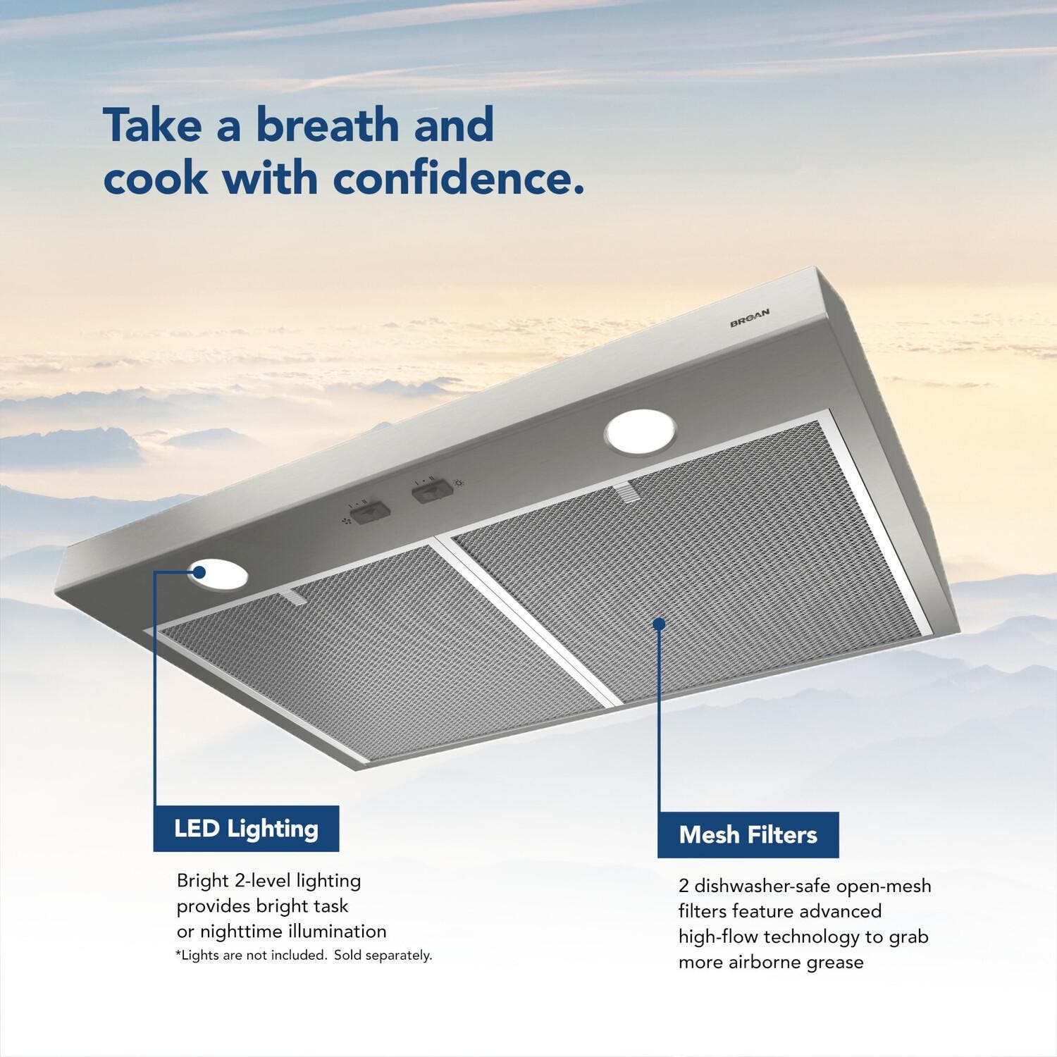 Broan BCSD142SS Stainless Steel, 42 Inch