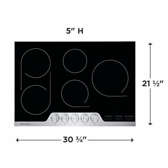 Frigidaire FPEC3077RF Electric Cooktop with 5 Elements, Smooth Ceramic G...