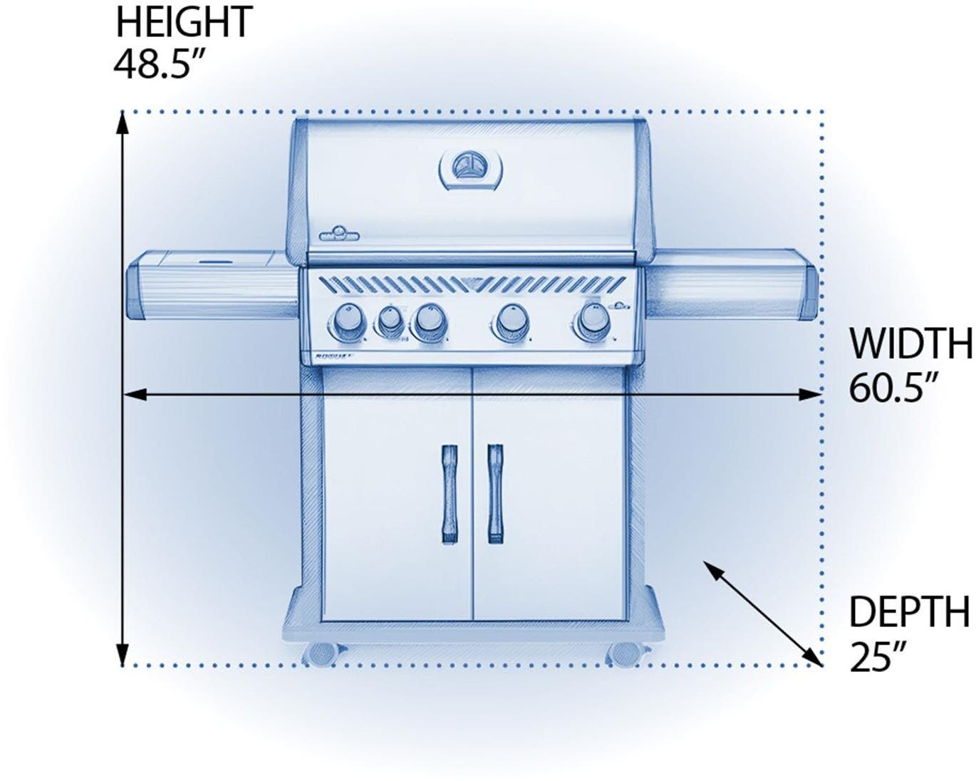 Napoleon RSE525RSIBPSS1 Stainless Steel, Liquid Propane