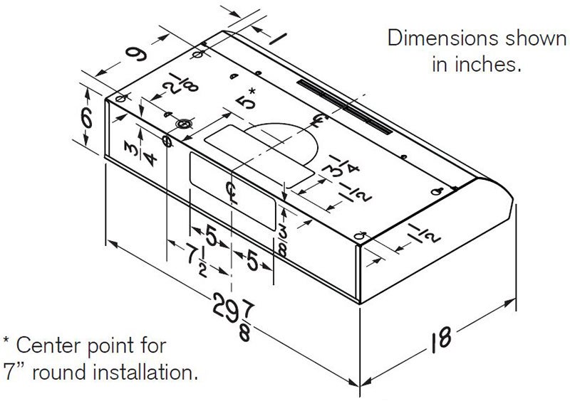Broan BXT130SS 30 Inch 4-Way Convertible Under-Cabinet Range Hood