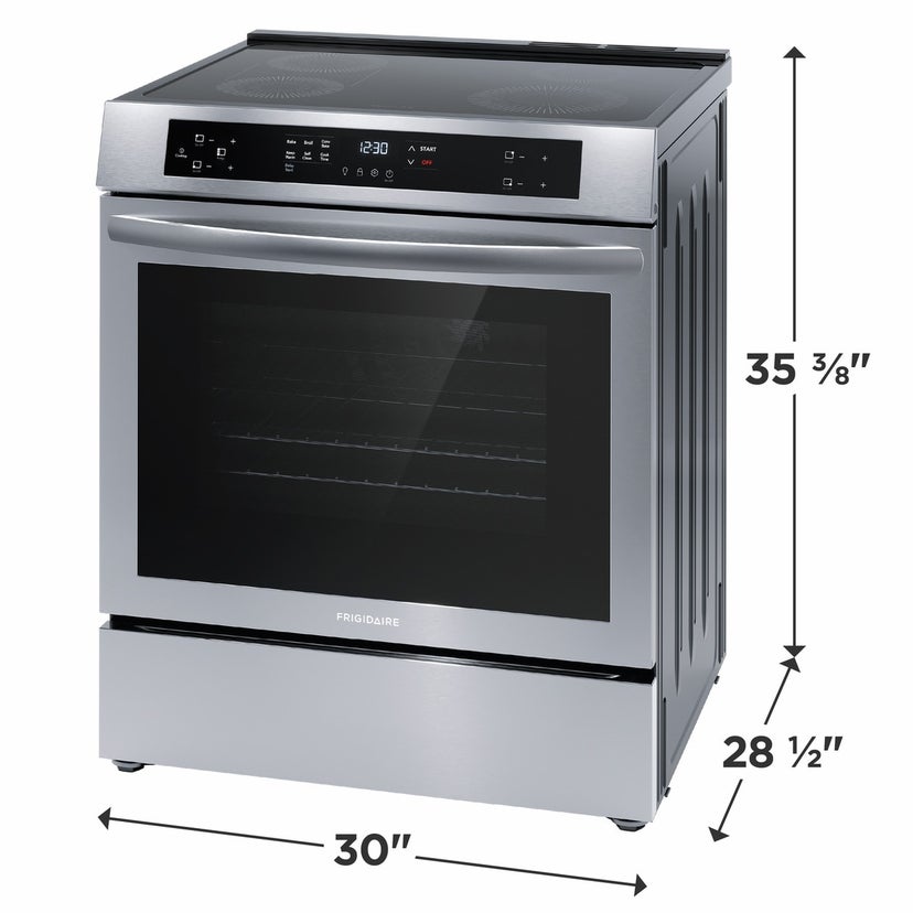 Frigidaire FCFI3083AS 30" Freestanding Induction Range w/ Front Controls...