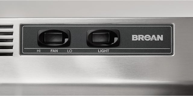 Broan 412404 24 Inch Under Cabinet Range Hood: Stainless Steel