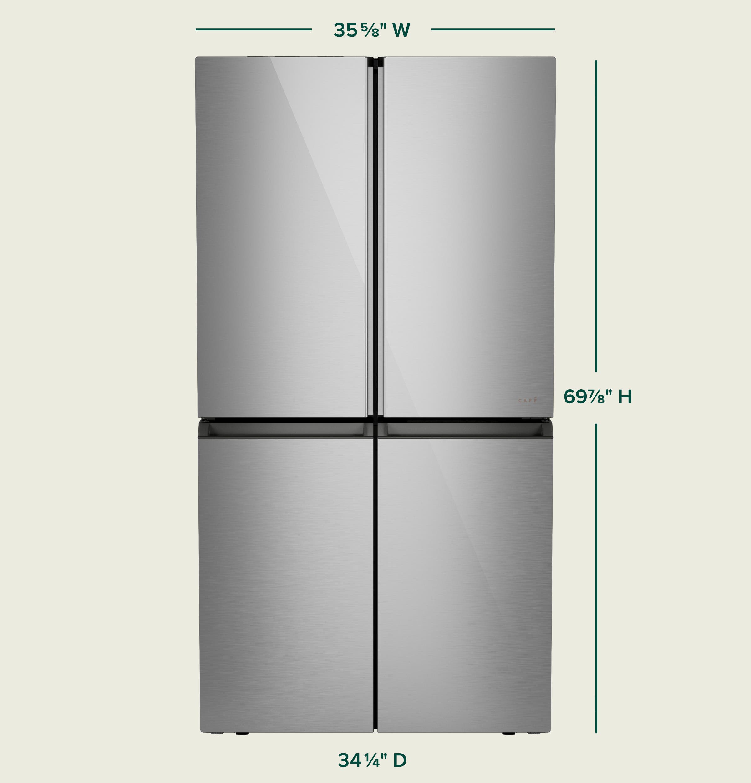 Cafe CAE28DM5TS5 Platinum Glass