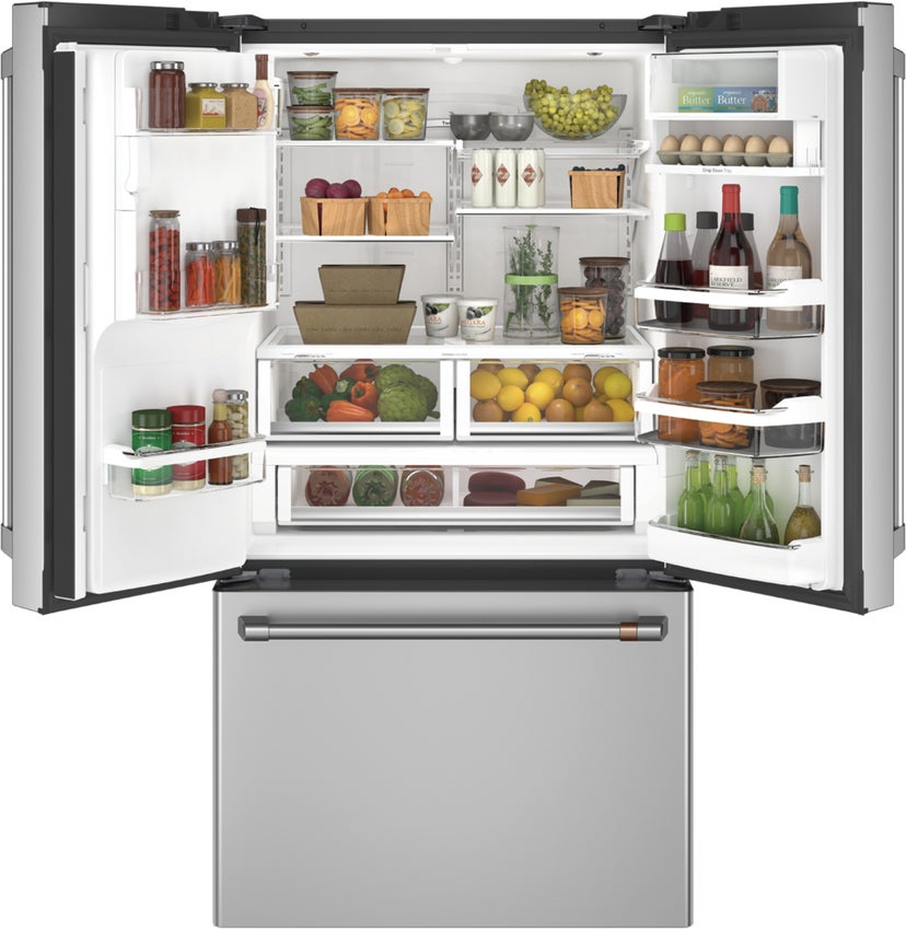 Cafe CFE28TP2MS1 36 Inch French Door Smart Refrigerator with 27.8 C...