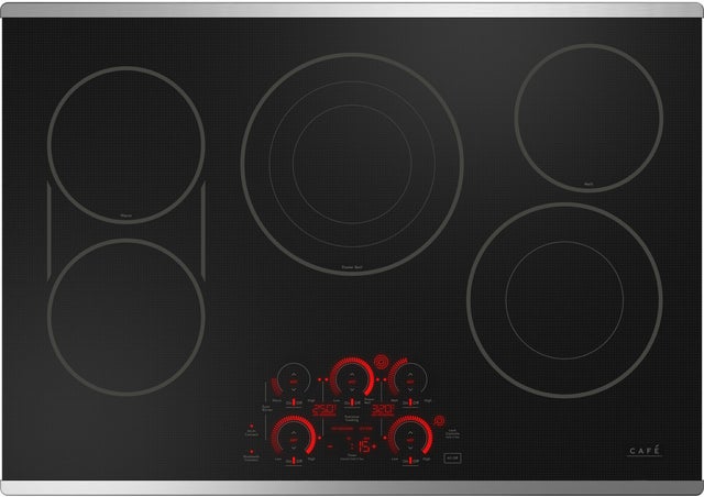 Cafe CEP90302TSS 30 Inch Electric Smart Cooktop with 5 Elements, Tr...