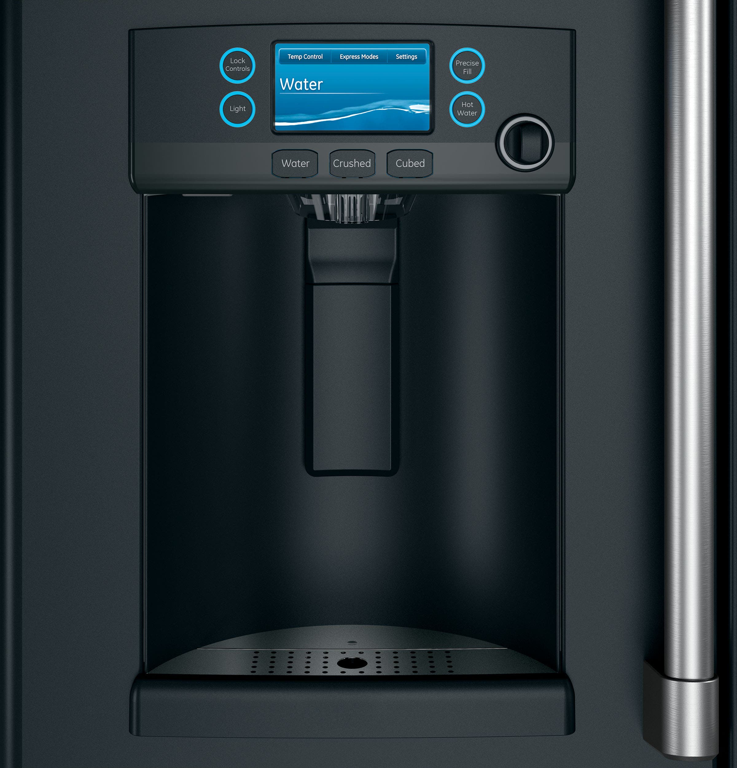 Cafe CFE28TP3MD1 Matte Black with Brushed Stainless Handles