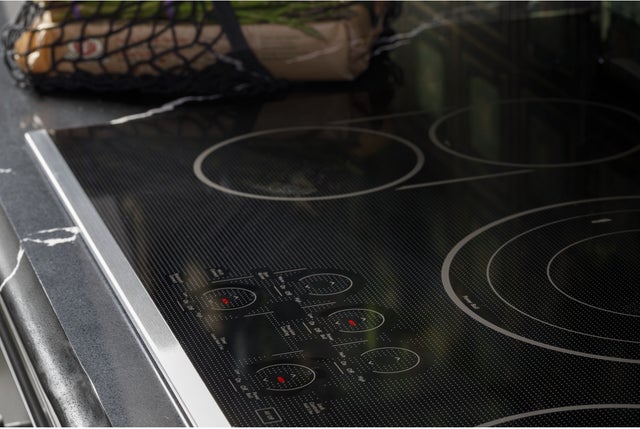 Cafe CEP90361TBB 36 Inch Electric Cooktop with 5 Radiant Elements, ...