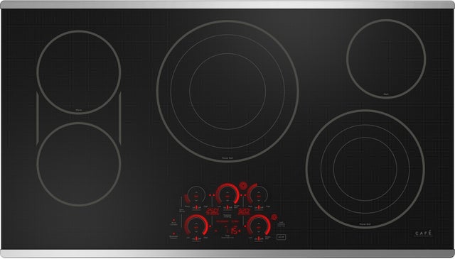 Cafe CEP90362TSS 36 Inch Smoothtop Electric Smart Cooktop with 5 Ra...