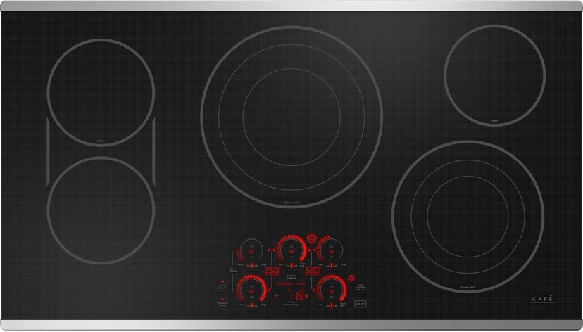 Cafe CEP90362TSS 36 Inch Smoothtop Electric Smart Cooktop with 5 Ra...