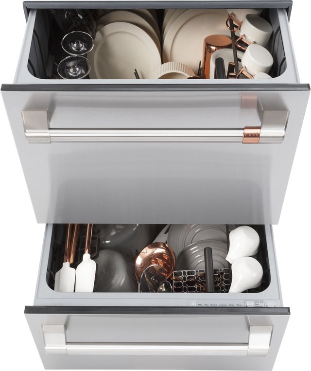 Cafe CDD420P2TS1 24 Inch Fully Integrated Double Drawer Dishwasher ...