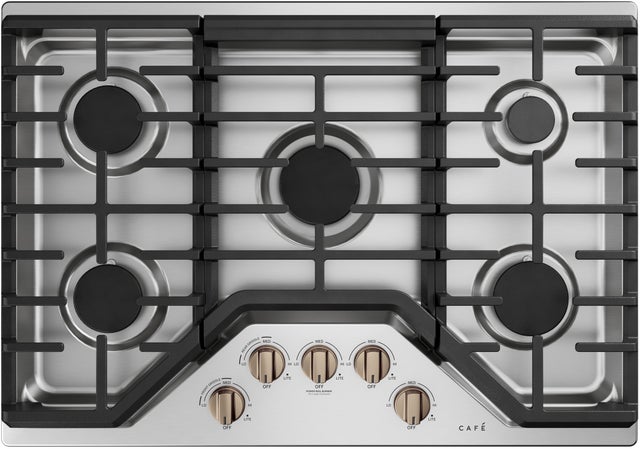 Cafe CGP70302NS1 Gas Cooktop with 5 Sealed Cooktop Burners, Dishwas...