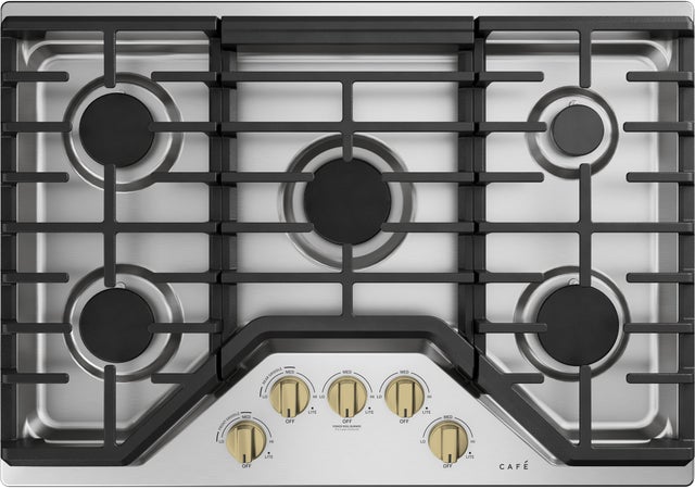 Cafe CGP70302NS1 Gas Cooktop with 5 Sealed Cooktop Burners, Dishwas...