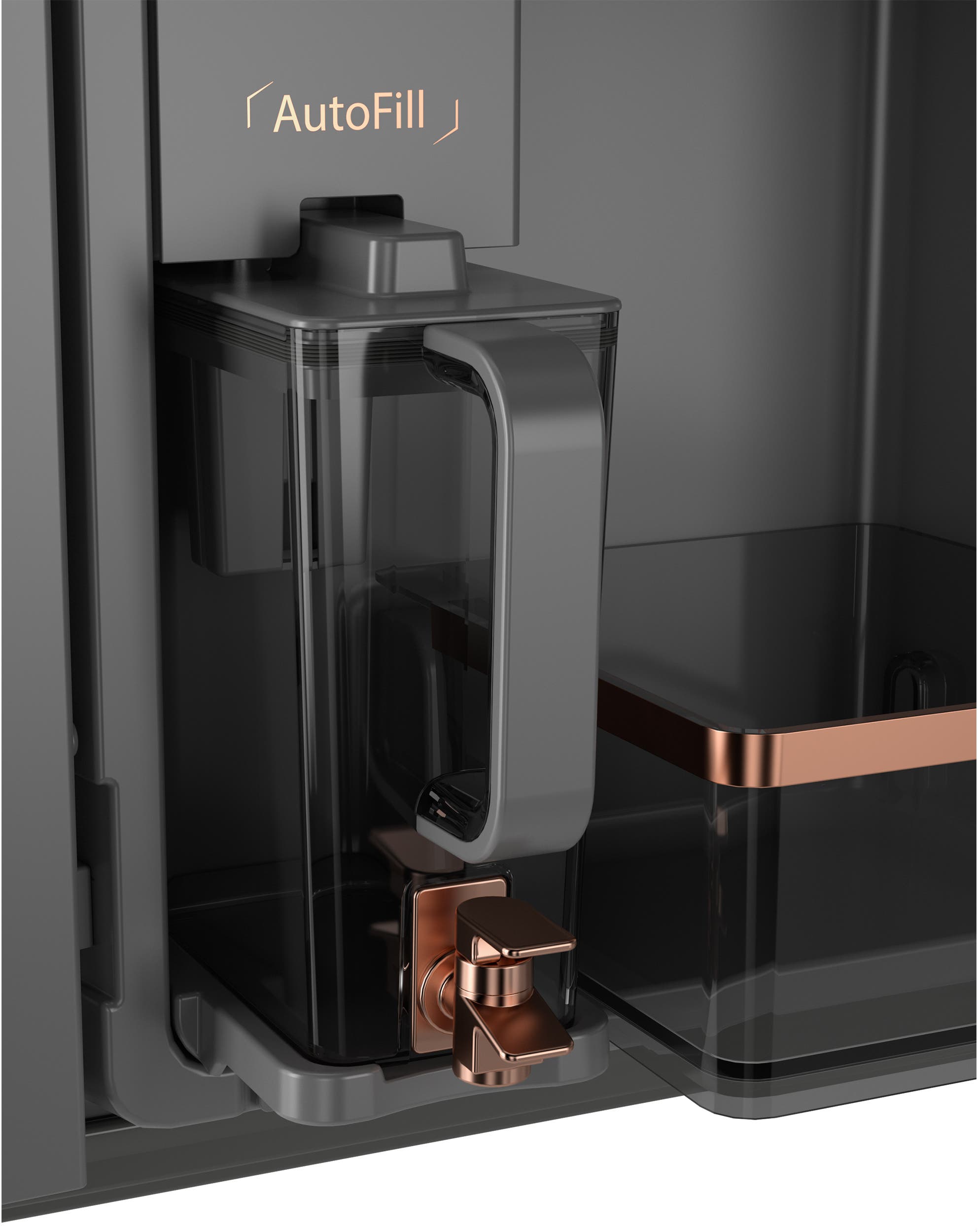 Cafe CGE29DP4TW2 Matte White with Brushed Bronze handles