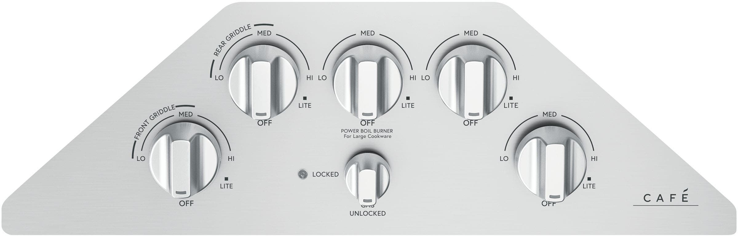 Cafe CGP95302MS1 Brushed Stainless Knobs