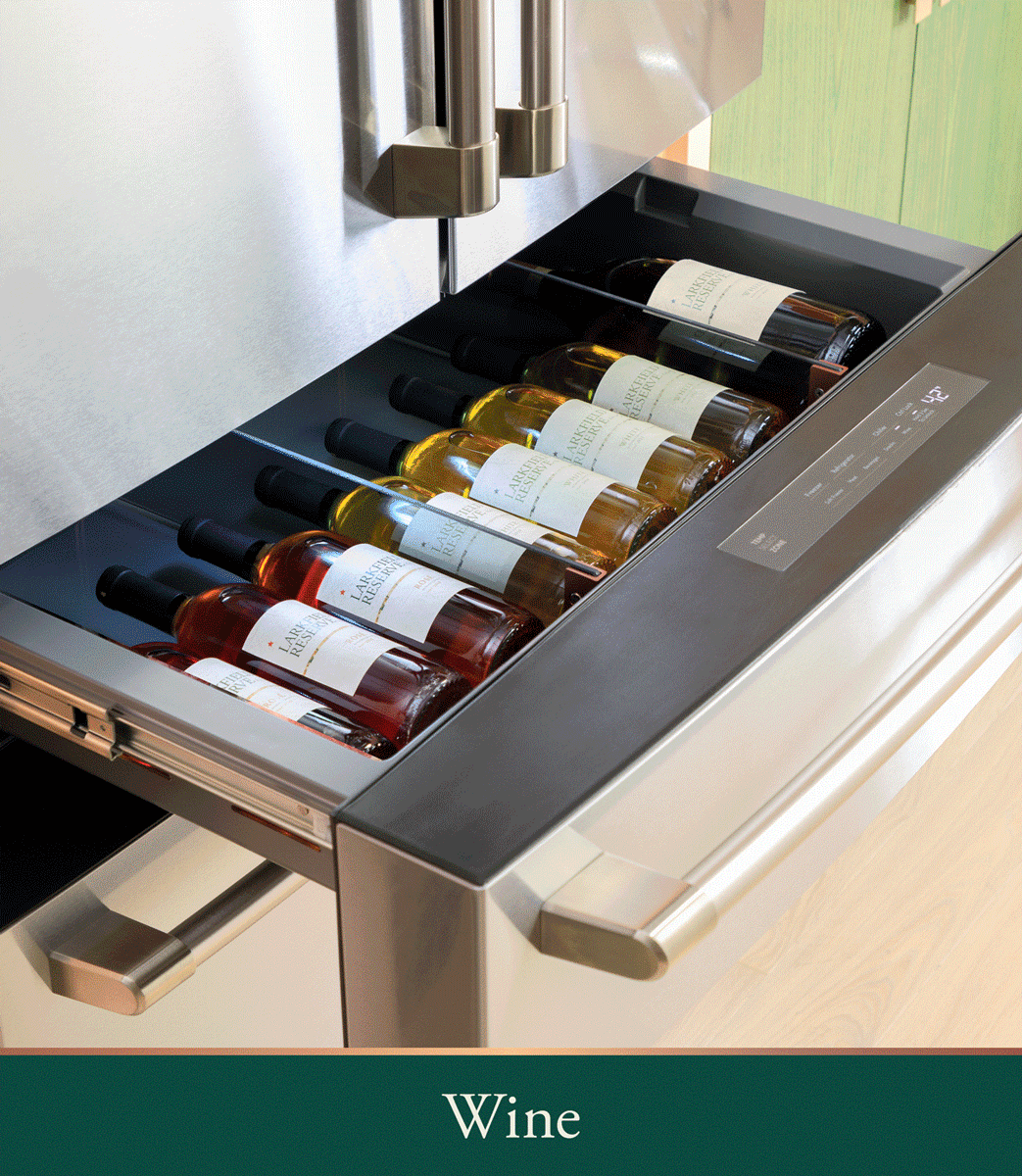 Cafe CGE29DP4TW2 Matte White with Brushed Bronze handles