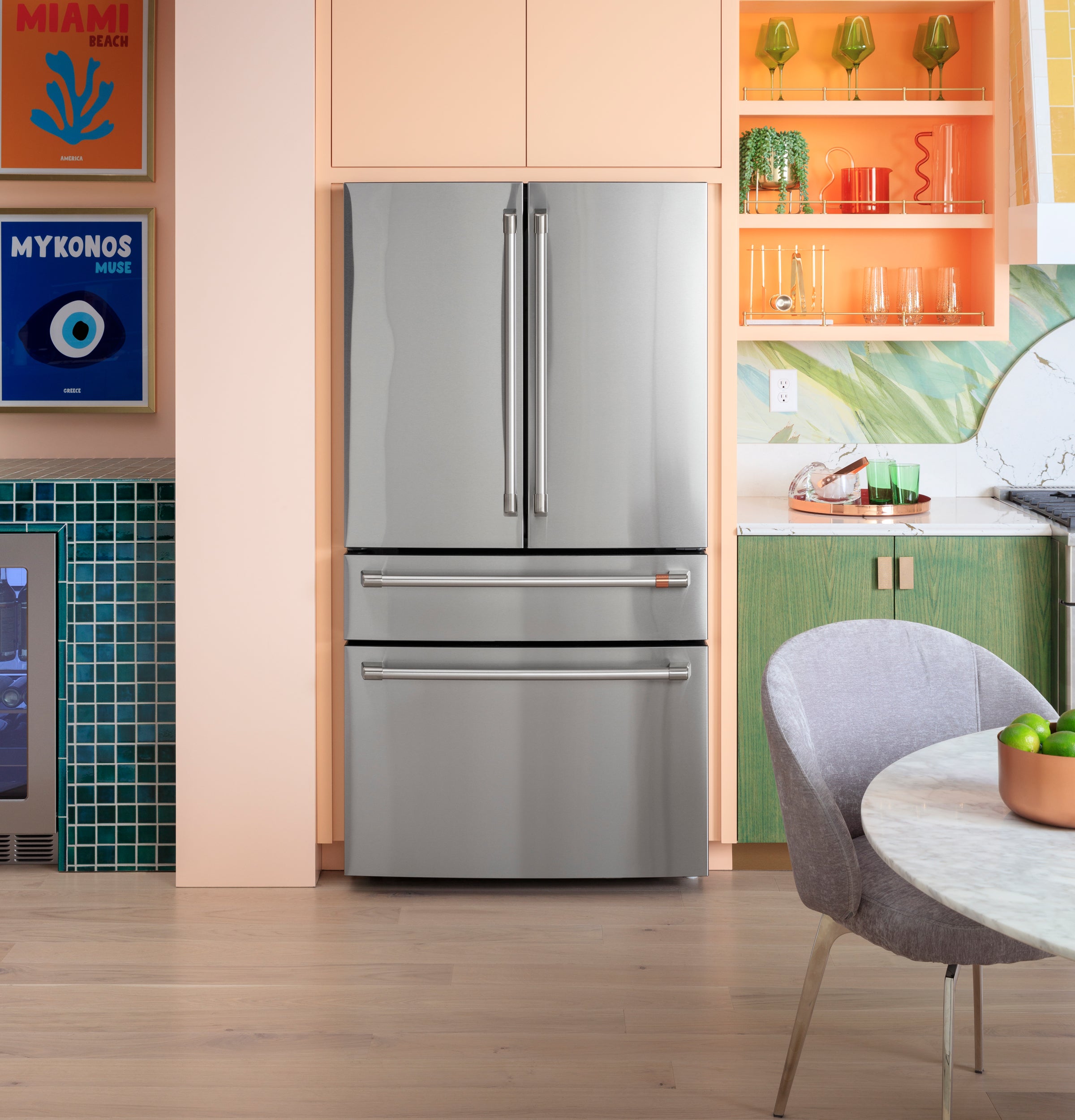 Cafe CGE29DP2TS1 36 Inch Freestanding 4-Door French Door Smart