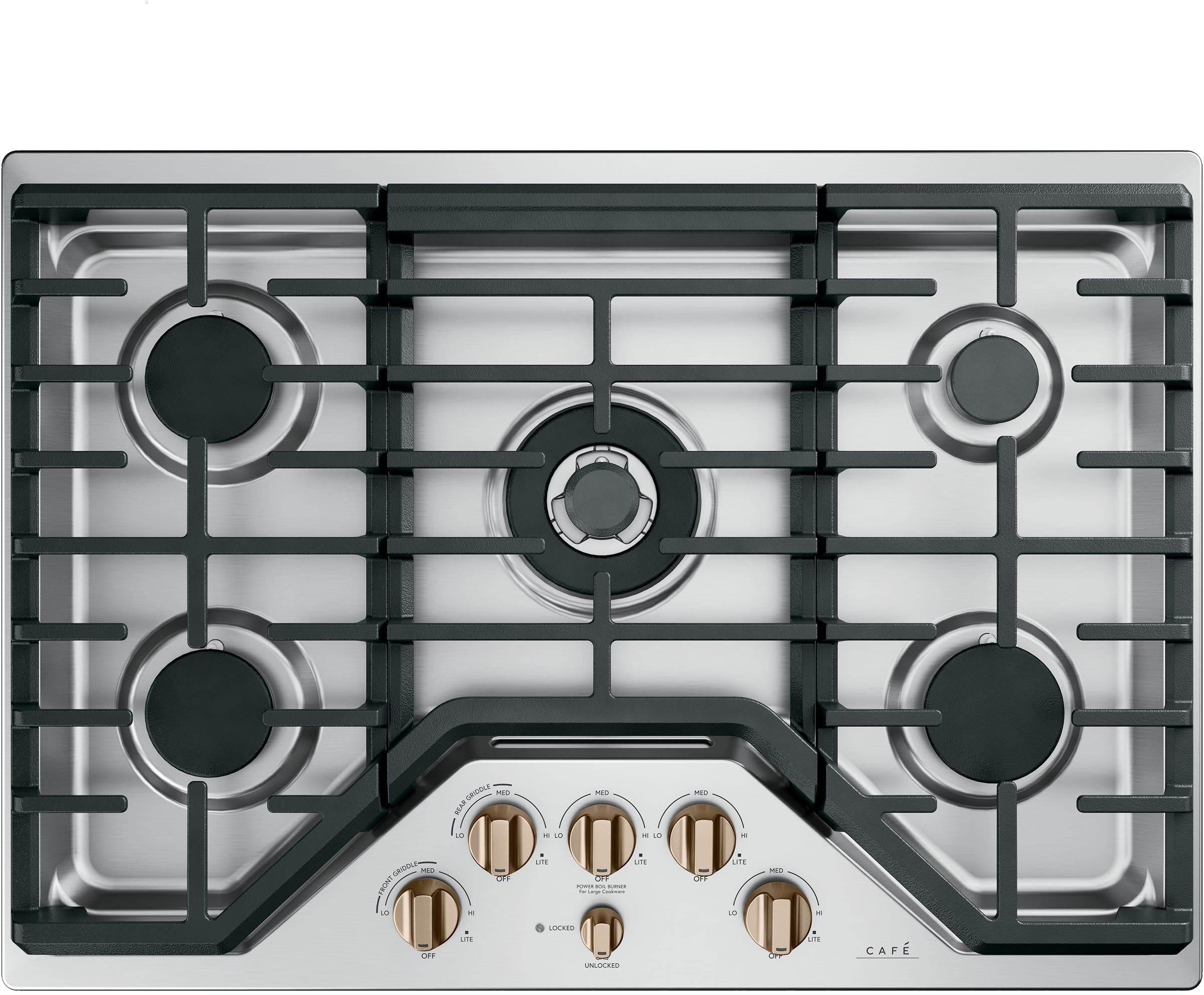 Cafe CGP95302MS1 Brushed Stainless Knobs