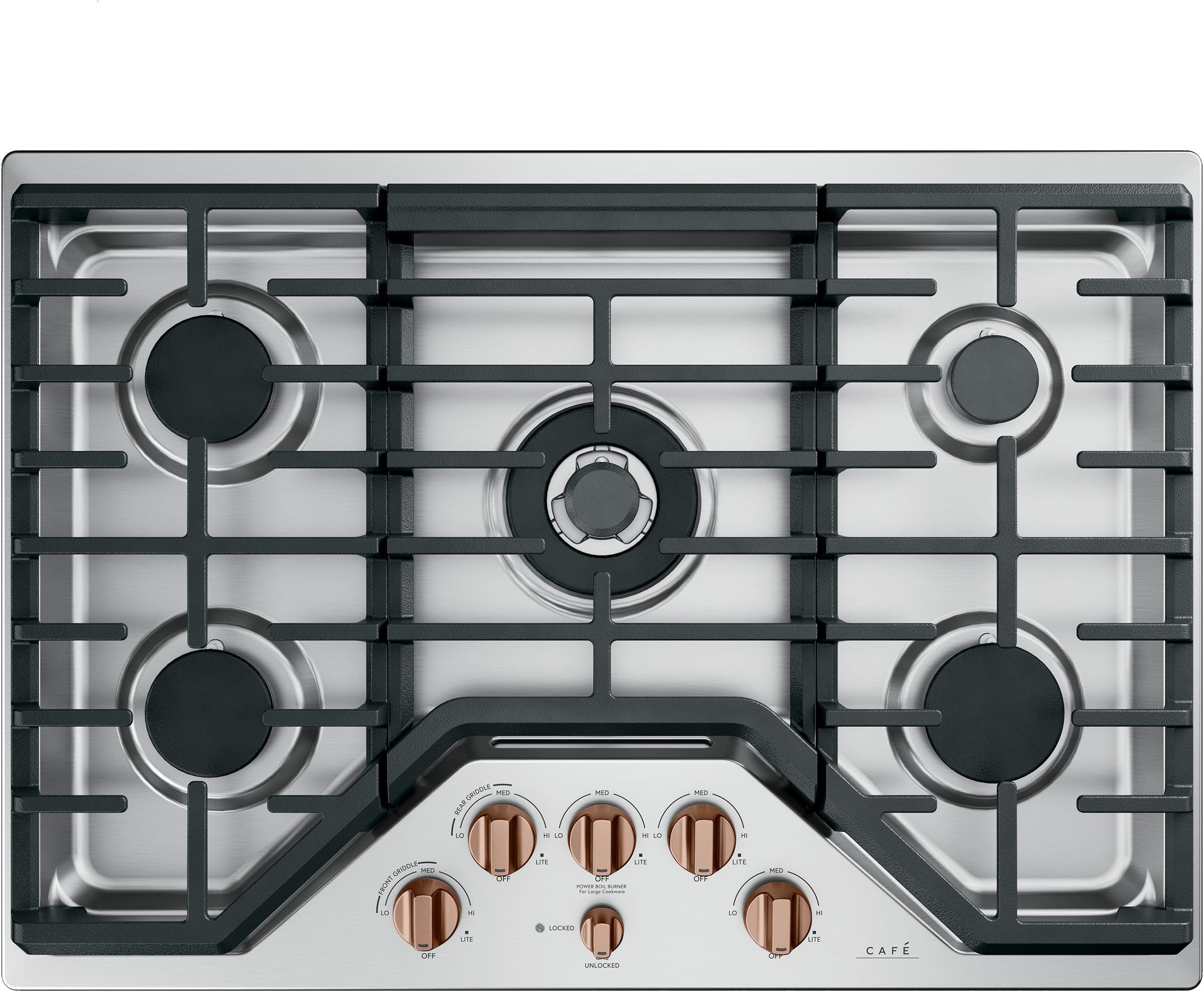 Cafe CGP95302MS1 Brushed Stainless Knobs