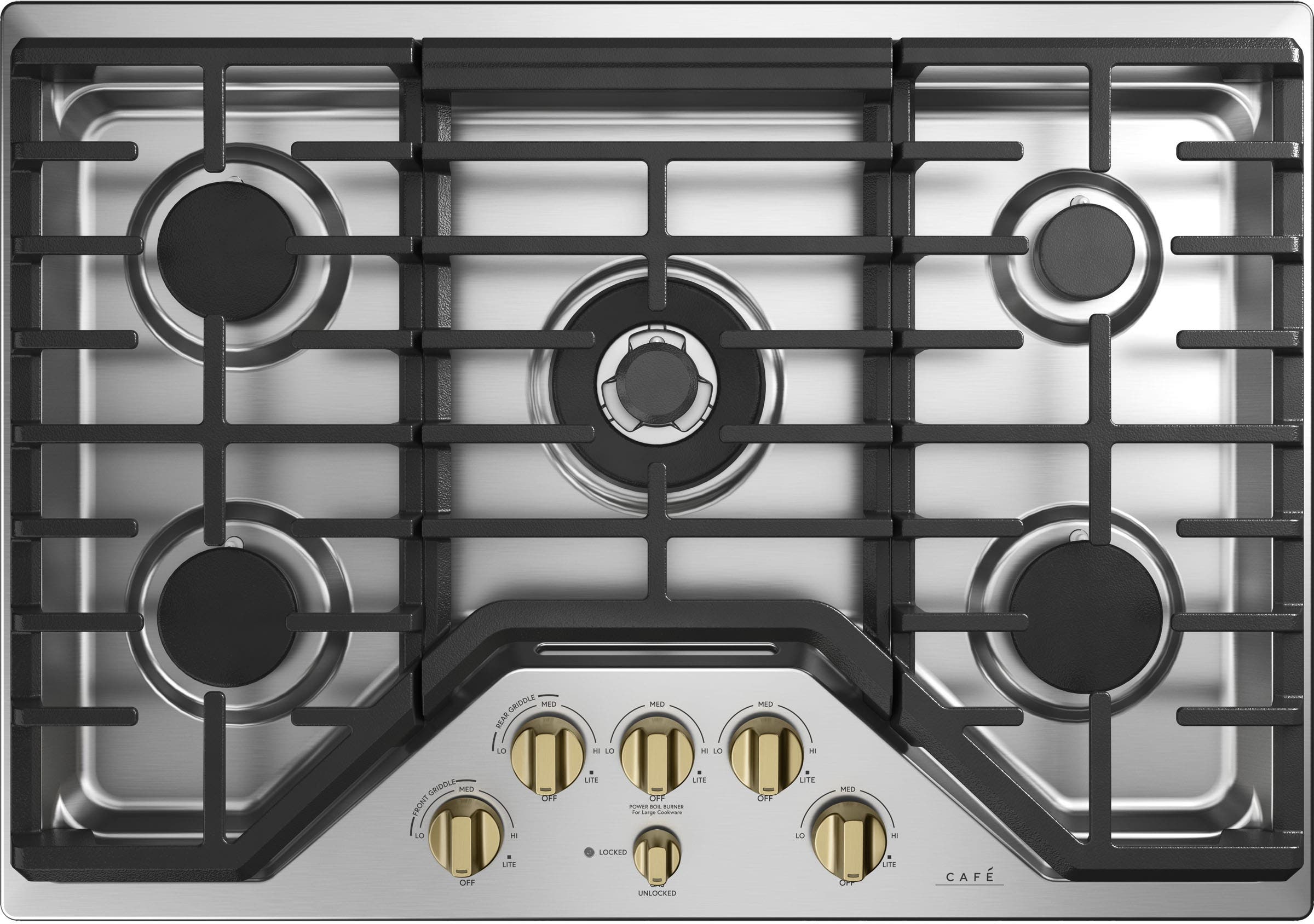Cafe CGP95302MS1 Brushed Stainless Knobs