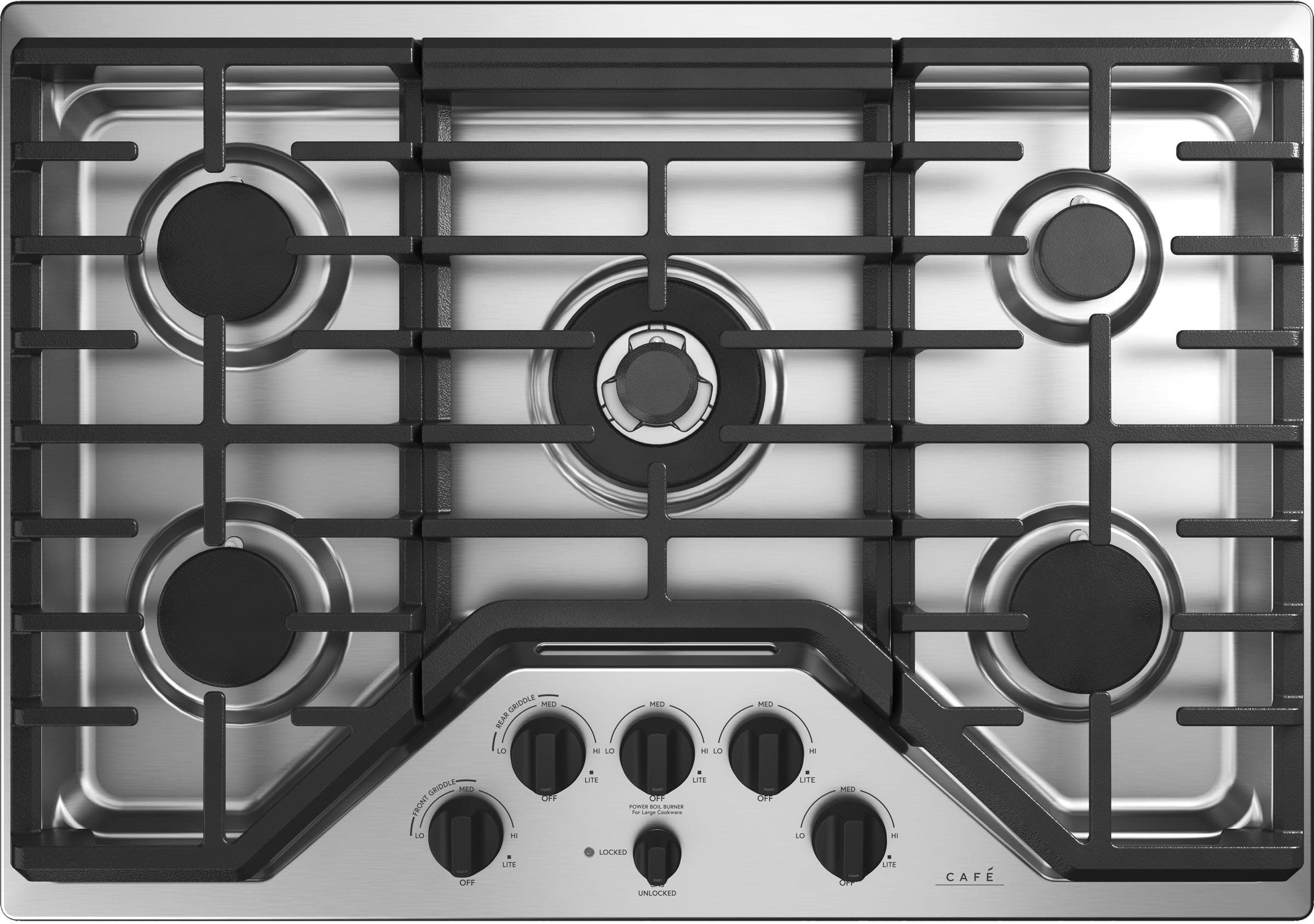 Cafe CGP95302MS1 Brushed Stainless Knobs